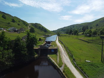 Scenic view of landscape against sky