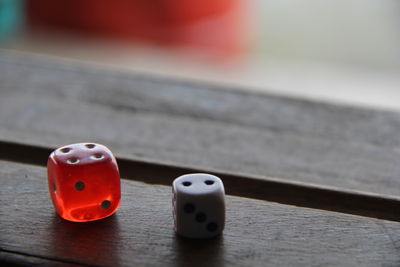 Close-up of figurine on table