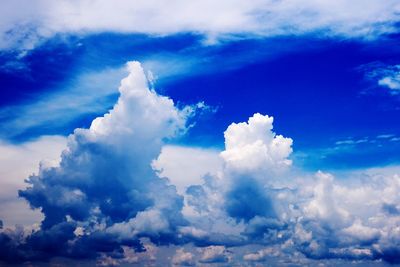 Low angle view of clouds in sky