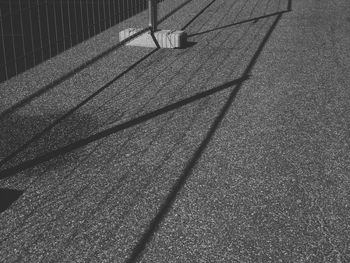 High angle view of basketball hoop on field