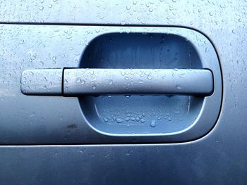 Full frame shot of raindrops on window