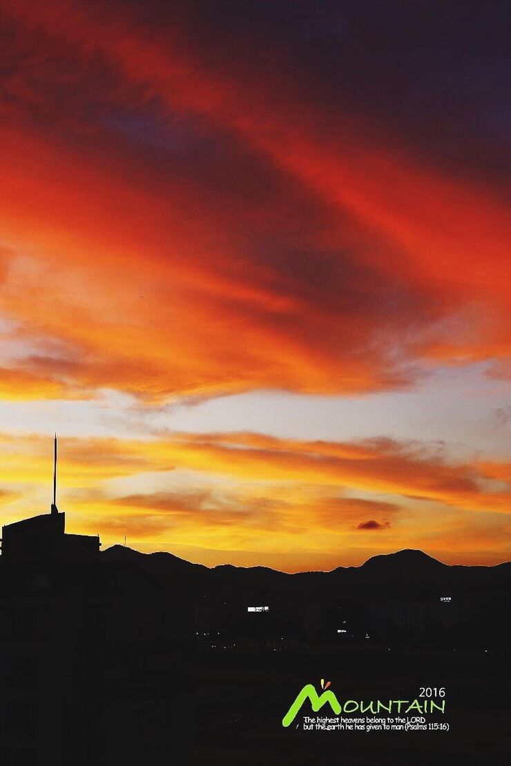 sunset, orange color, silhouette, sky, cloud - sky, cloud, scenics, illuminated, dramatic sky, outdoors, tranquil scene, dark, tranquility, atmospheric mood, beauty in nature, moody sky, cloudscape, no people, majestic, vibrant color, atmosphere, cloudy, town