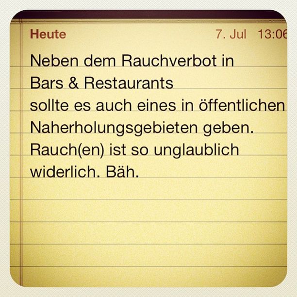 Rauchverbot