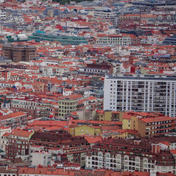 High angle view of cityscape