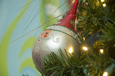 Close-up of christmas tree