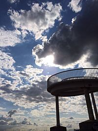 Low angle view of cloudy sky