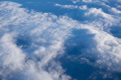 Flying over the clouds