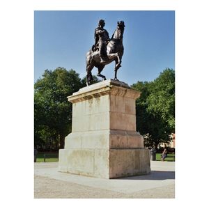 Low angle view of statue