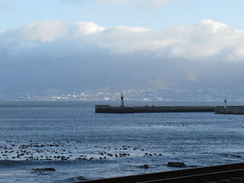 Scenic view of sea against sky