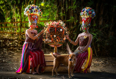 Ancient balineese offering