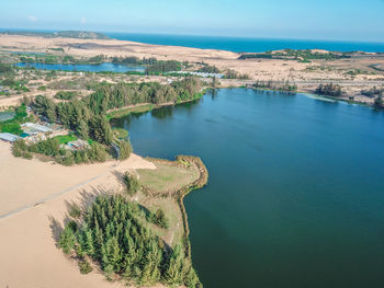 White sand dunes - bau sen, bau trang, it's one of best destinations in binh thuan. vietnam.