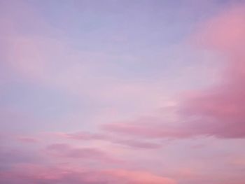 Low angle view of cloudy sky during sunset