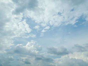 Low angle view of clouds in sky