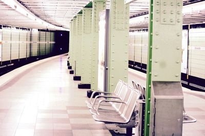 Empty corridor of building