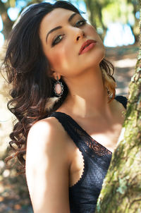 Portrait of a beautiful young woman