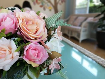 Close-up of rose bouquet