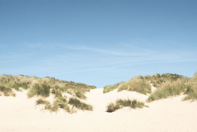 Scenic view of desert against sky