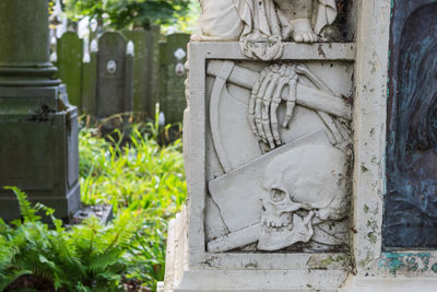 Statue in cemetery