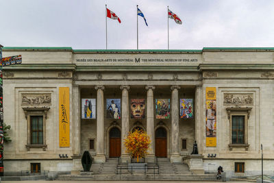 Low angle view of historical building against sky