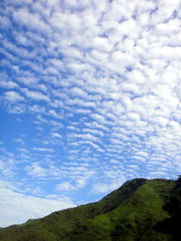 Low angle view of mountain against sky