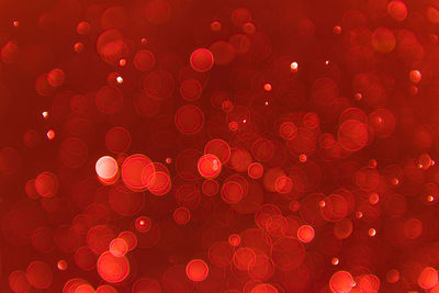 Defocused image of red christmas lights