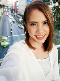 Portrait of a smiling young woman