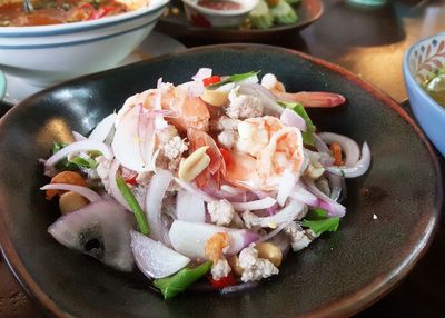 Close-up of food in plate