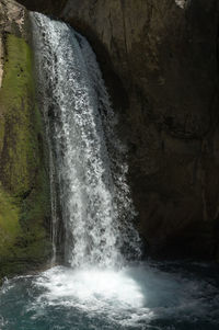 Rock formation in water