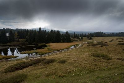 Scenic view of landscape against sky