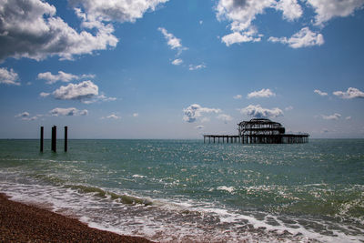 Scenic view of sea against sky