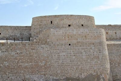 Low angle view of historical building