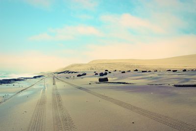 Road passing through landscape