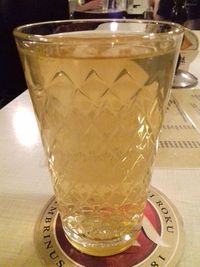 Close-up of drink on table