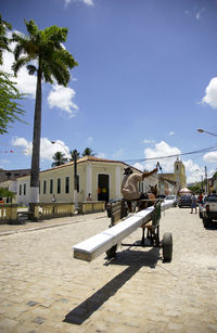 View of people on street