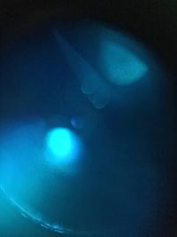 Illuminated lights at night