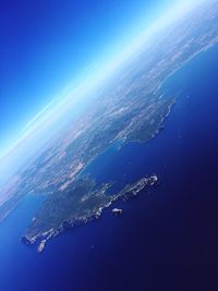 Aerial view of sea