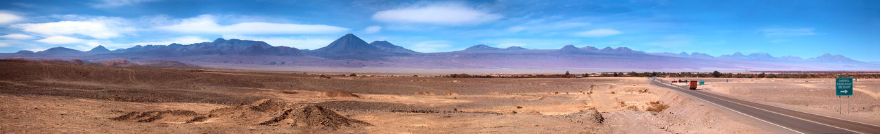 Panoramic view of landscape against sky