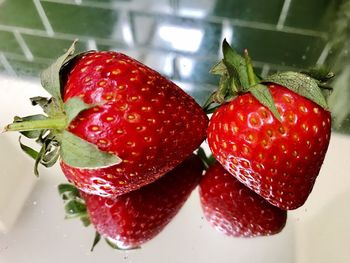 Close-up of strawberries