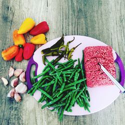 Close-up of ingredients on table