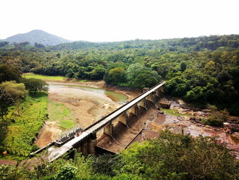 Scenic view of landscape against clear sky