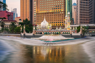 View of modern buildings in city