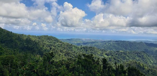 Panoramic view of landscape against sky