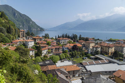 High angle view of menaggio