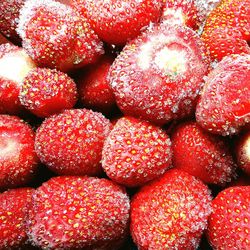 Full frame shot of strawberries
