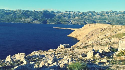 Scenic view of mountains