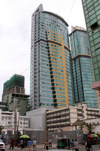 View of modern office buildings