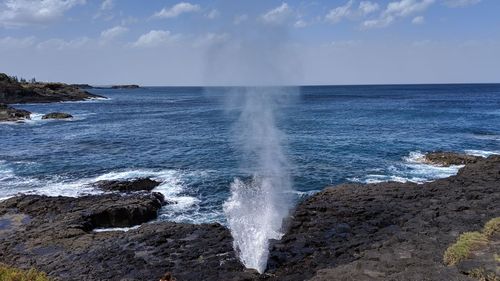 Scenic view of sea against sky