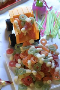 Close-up of chopped vegetables in plate