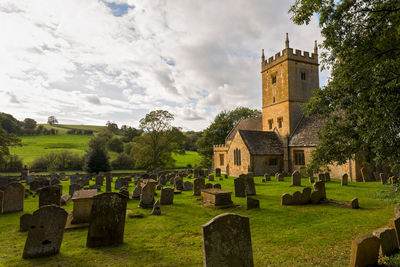 View of cemetery against sky