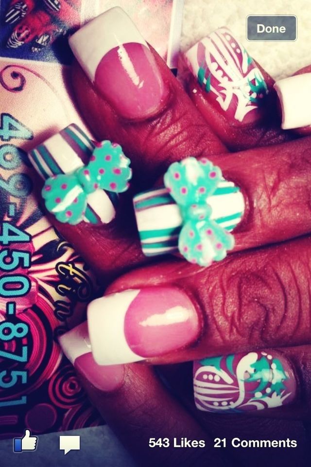 This how imite be getting my nails for my bday , except diff color